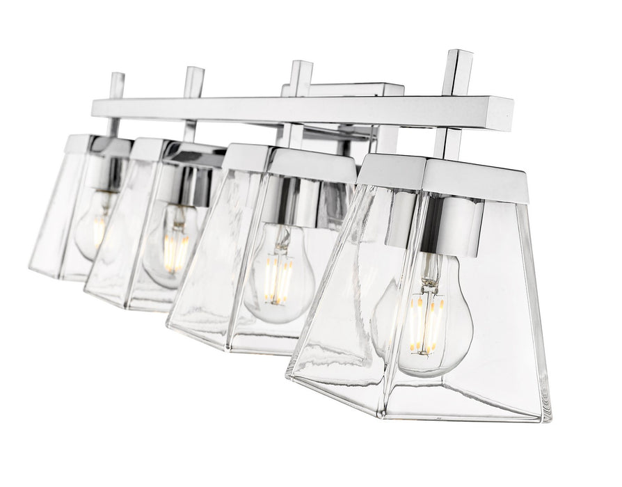 Z-Lite 819-4V-CH Four Light Vanity, Chrome