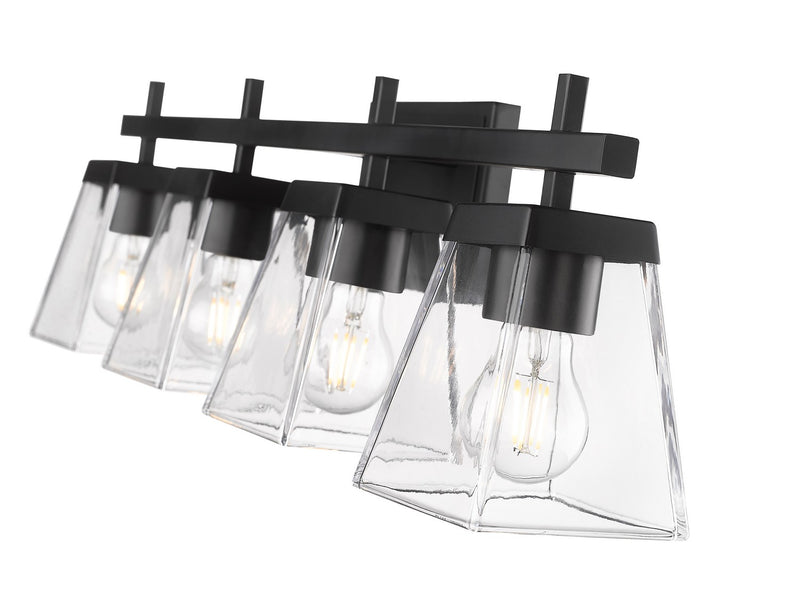 Z-Lite 819-4V-MB Four Light Vanity, Matte Black