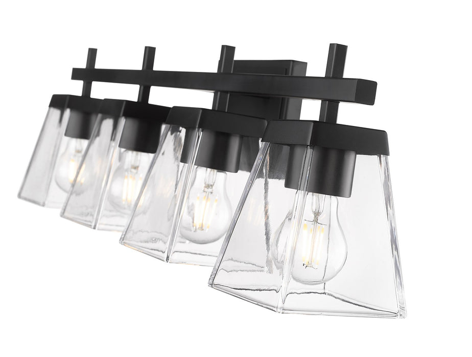 Z-Lite 819-4V-MB Four Light Vanity, Matte Black