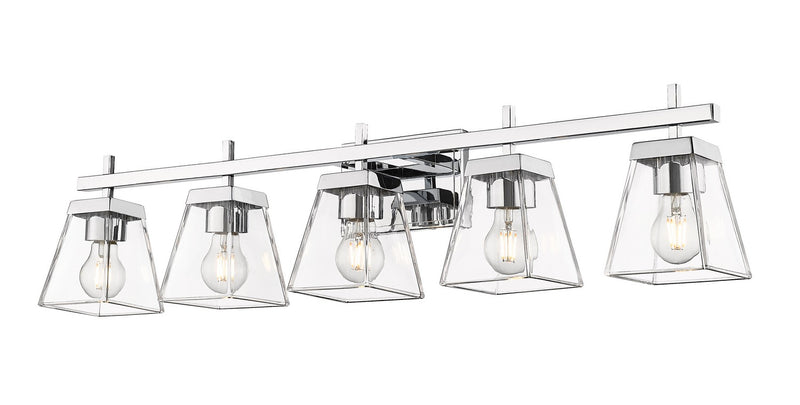 Z-Lite 819-5V-CH Five Light Vanity, Chrome