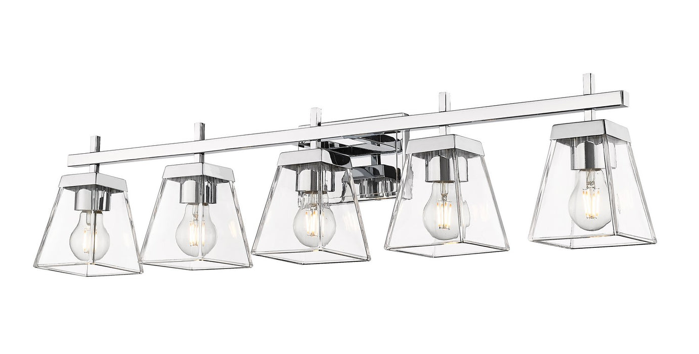 Z-Lite 819-5V-CH Five Light Vanity, Chrome