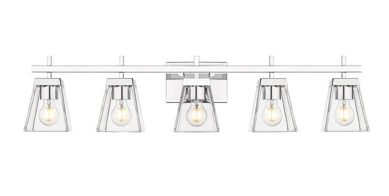 Z-Lite 819-5V-CH Five Light Vanity, Chrome