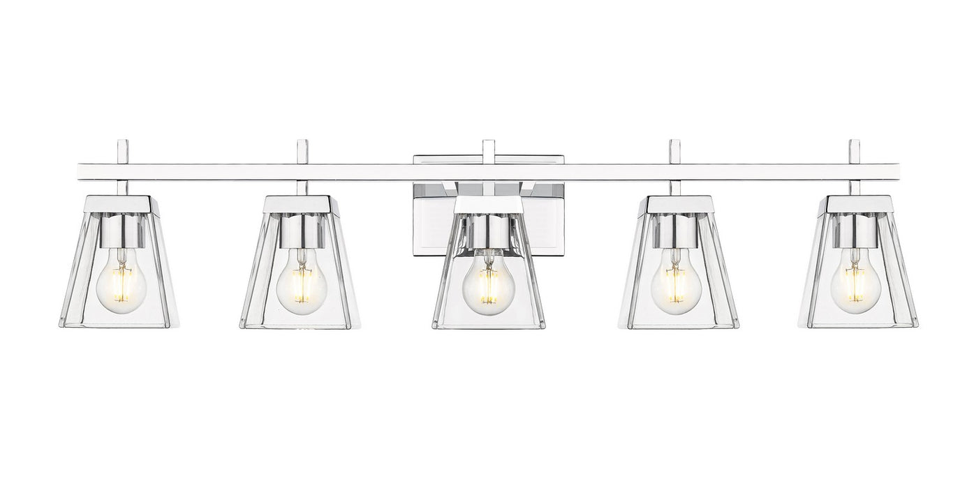 Z-Lite 819-5V-CH Five Light Vanity, Chrome