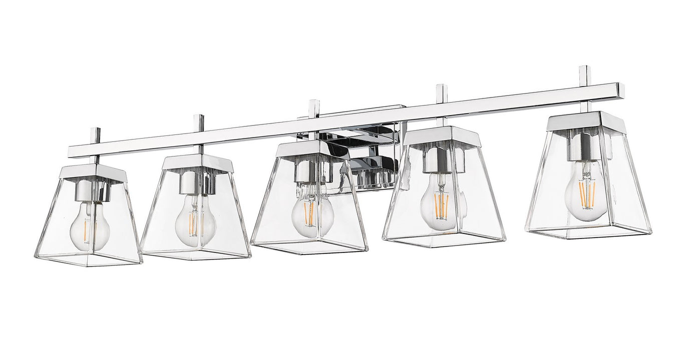 Z-Lite 819-5V-CH Five Light Vanity, Chrome