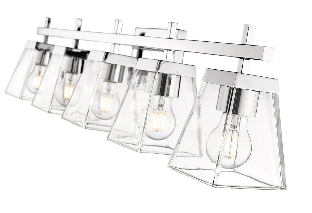 Z-Lite 819-5V-CH Five Light Vanity, Chrome