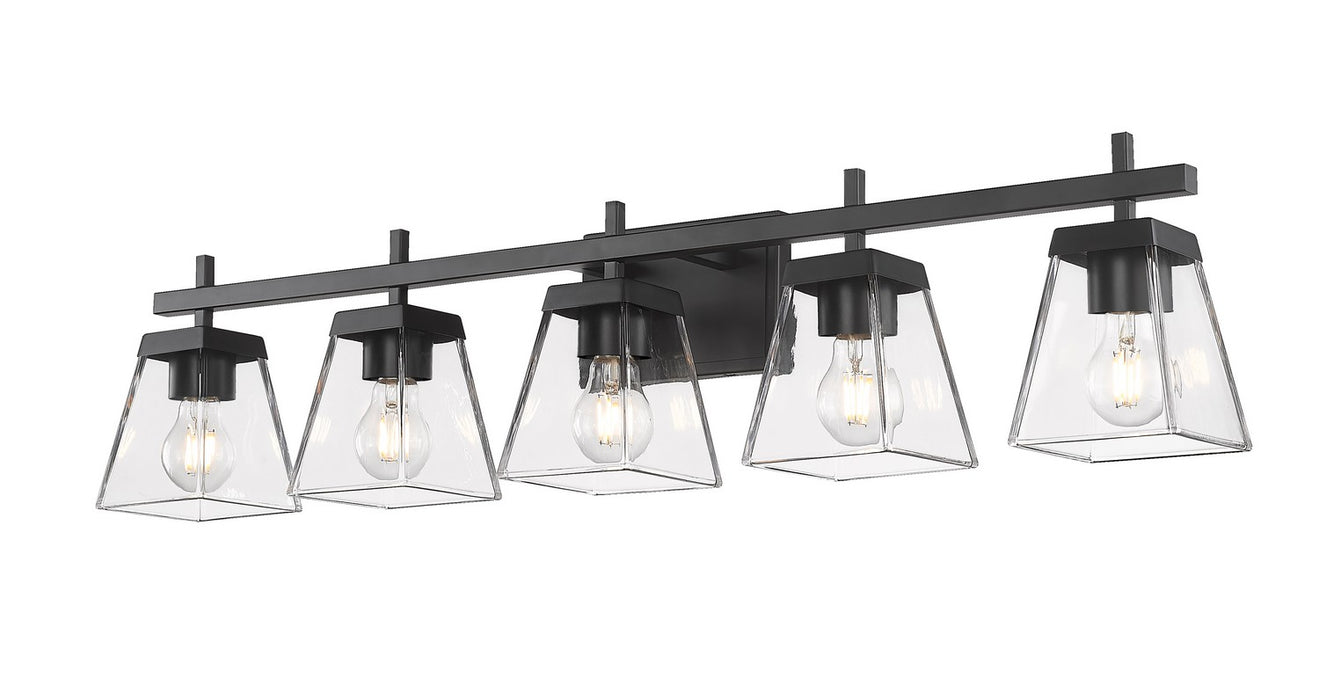Z-Lite 819-5V-MB Five Light Vanity, Matte Black