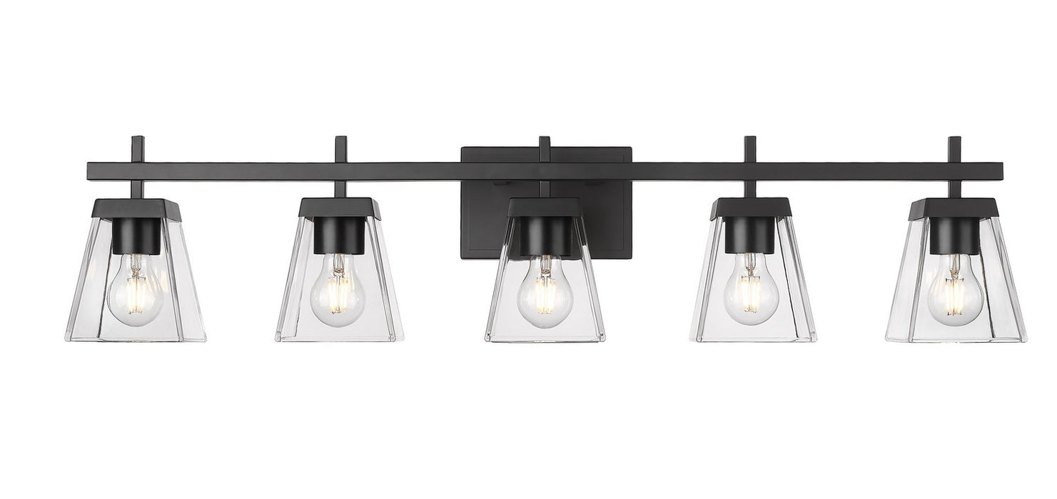 Z-Lite 819-5V-MB Five Light Vanity, Matte Black