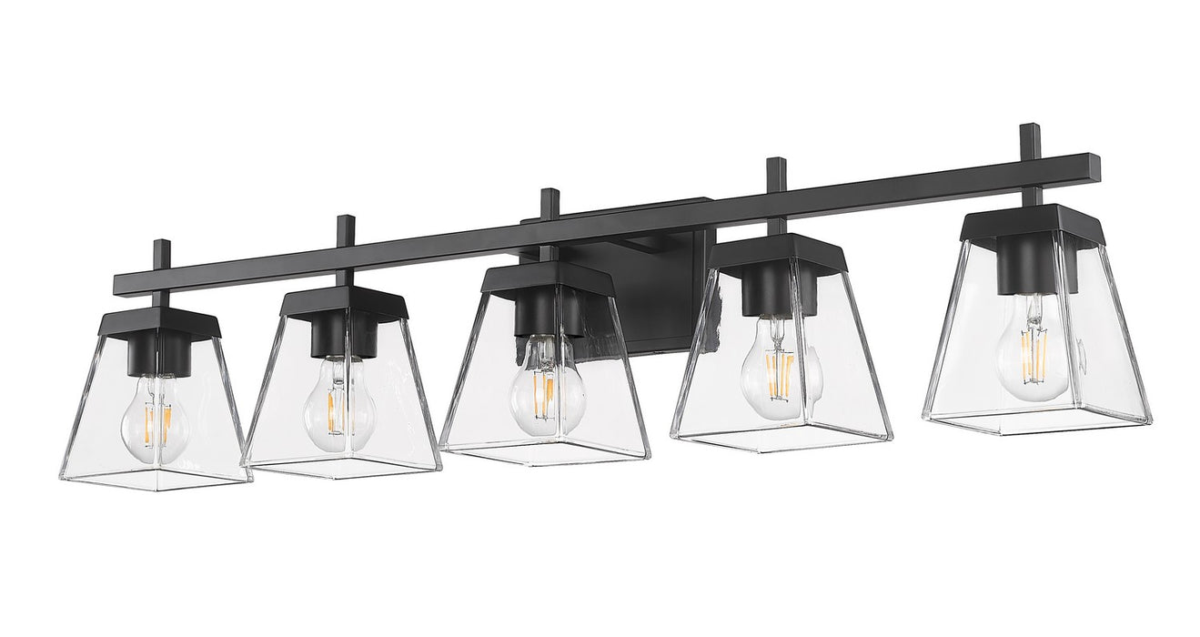 Z-Lite 819-5V-MB Five Light Vanity, Matte Black