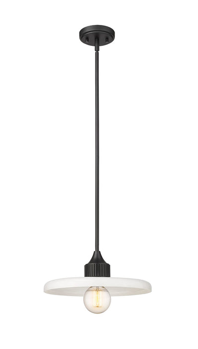 Z-Lite 820P14-MB One Light Pendant, Matte Black