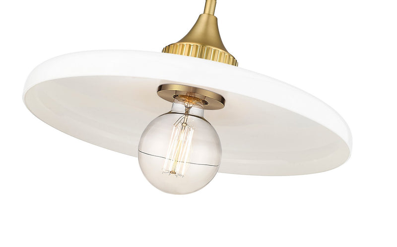 Z-Lite 820P14-OBR One Light Pendant, Olde Brass