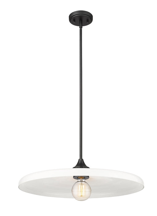 Z-Lite 820P24-MB One Light Pendant, Matte Black