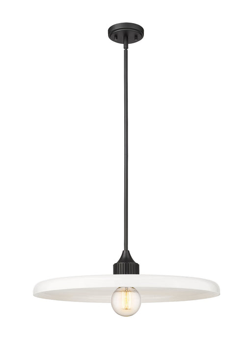 Z-Lite 820P24-MB One Light Pendant, Matte Black