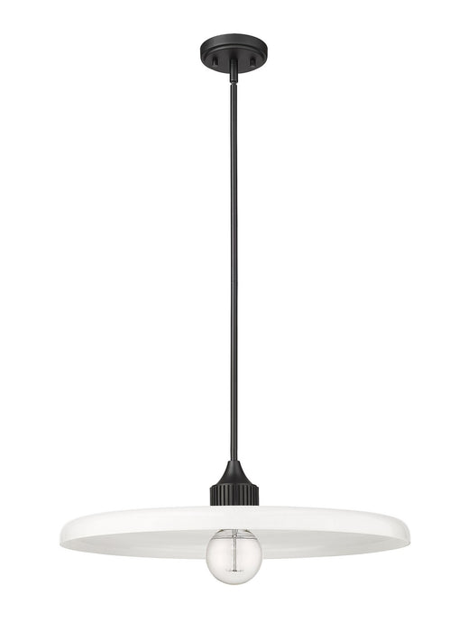 Z-Lite 820P24-MB One Light Pendant, Matte Black