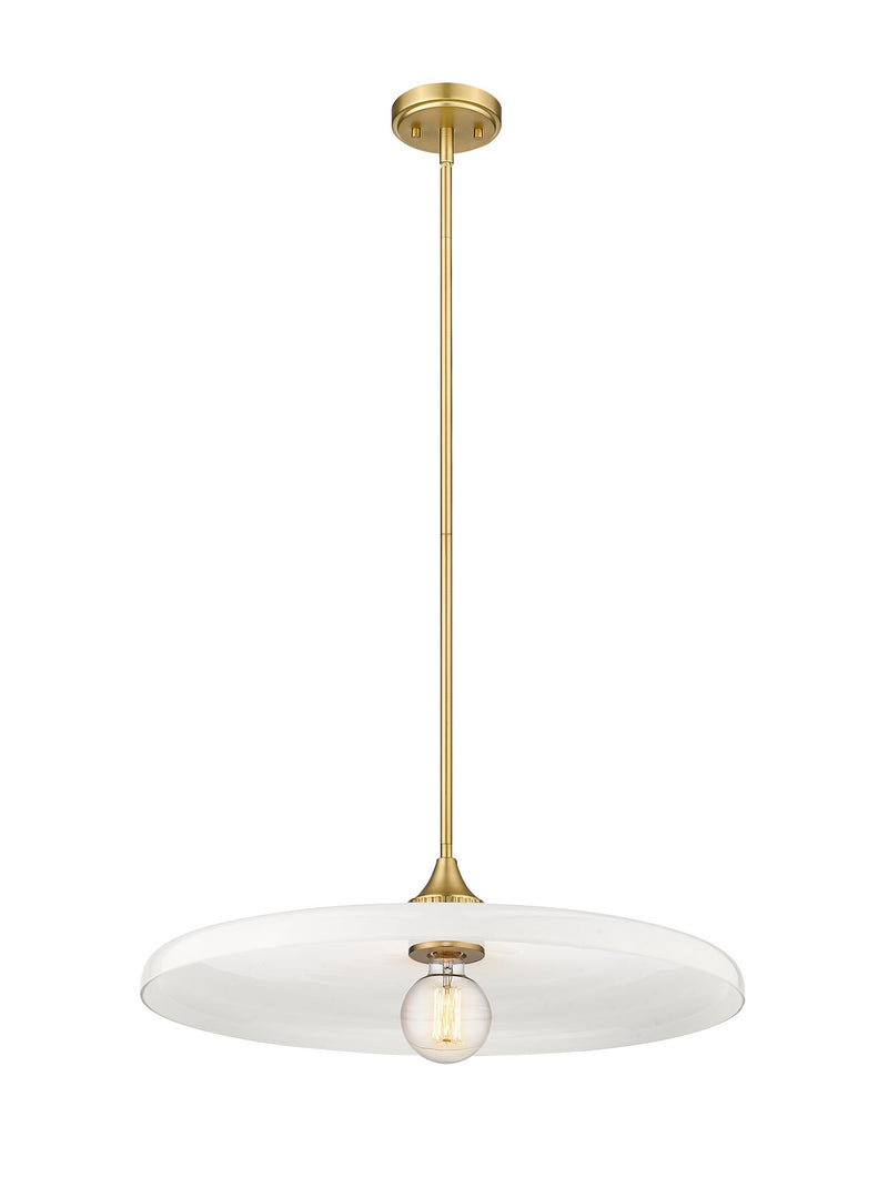 Z-Lite 820P24-OBR One Light Pendant, Olde Brass