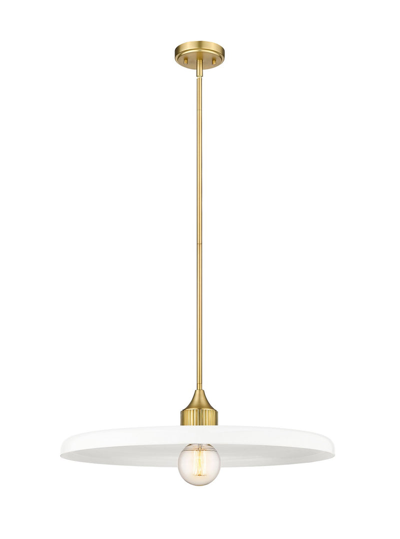 Z-Lite 820P24-OBR One Light Pendant, Olde Brass