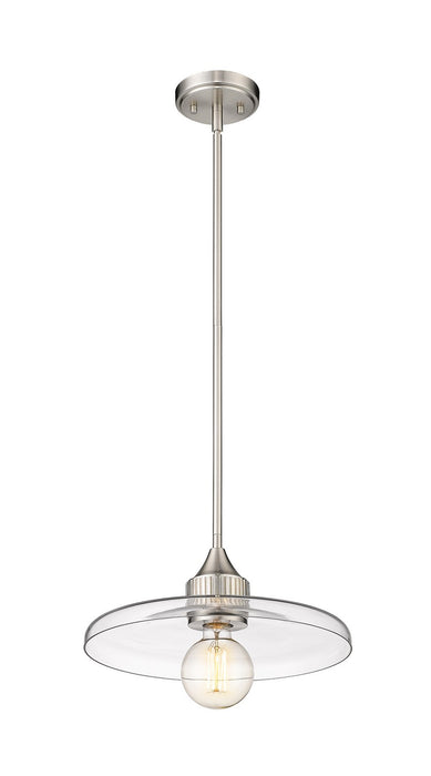 Z-Lite 821P14-BN One Light Pendant, Brushed Nickel
