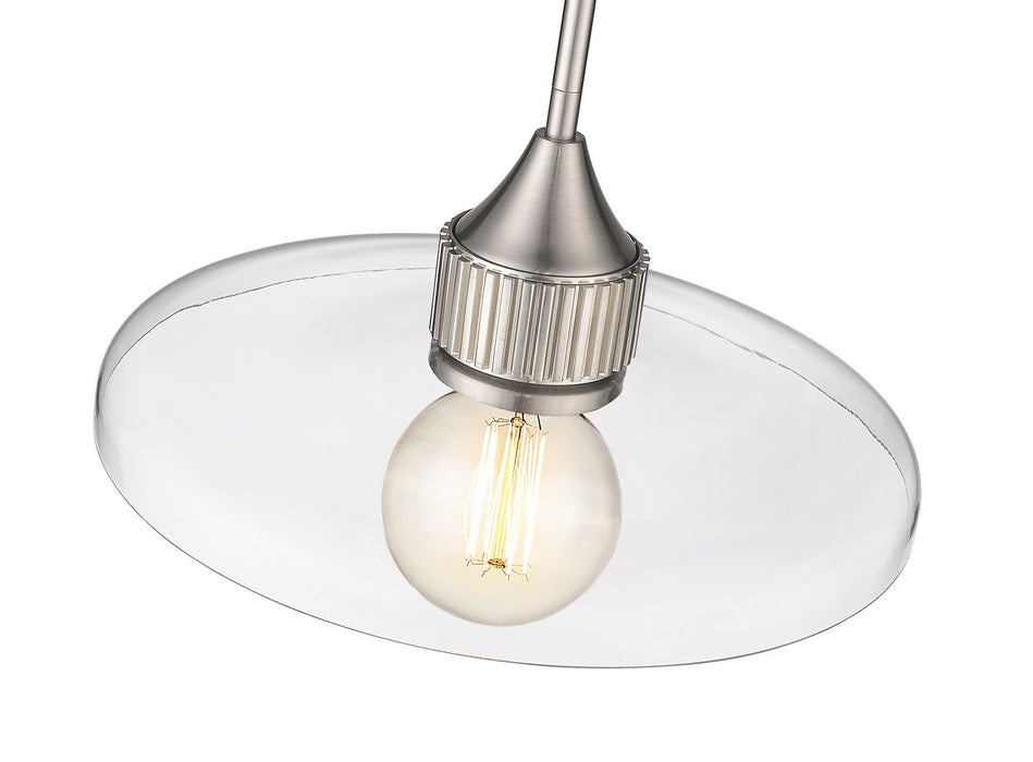 Z-Lite 821P14-BN One Light Pendant, Brushed Nickel