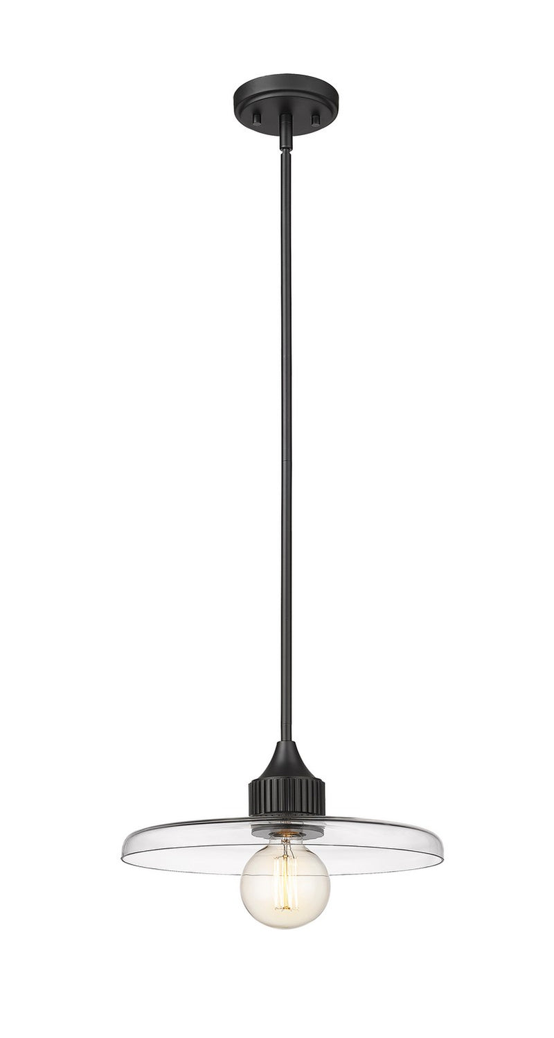 Z-Lite 821P14-MB One Light Pendant, Matte Black