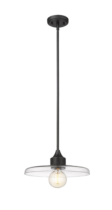 Z-Lite 821P14-MB One Light Pendant, Matte Black