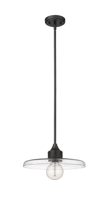 Z-Lite 821P14-MB One Light Pendant, Matte Black