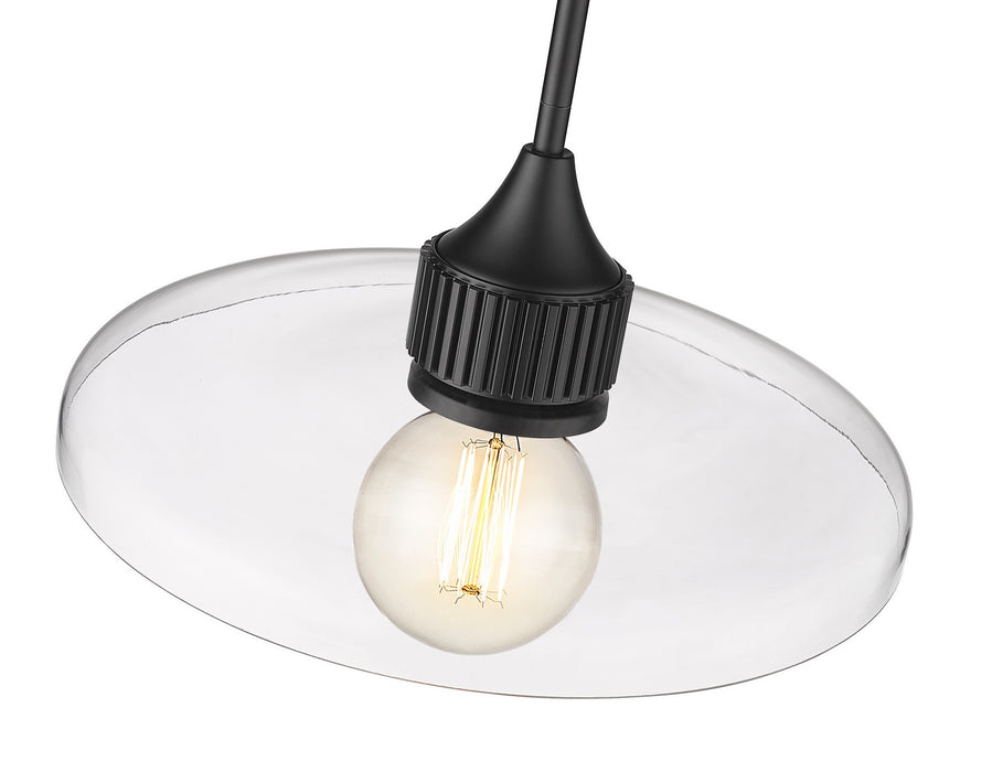 Z-Lite 821P14-MB One Light Pendant, Matte Black