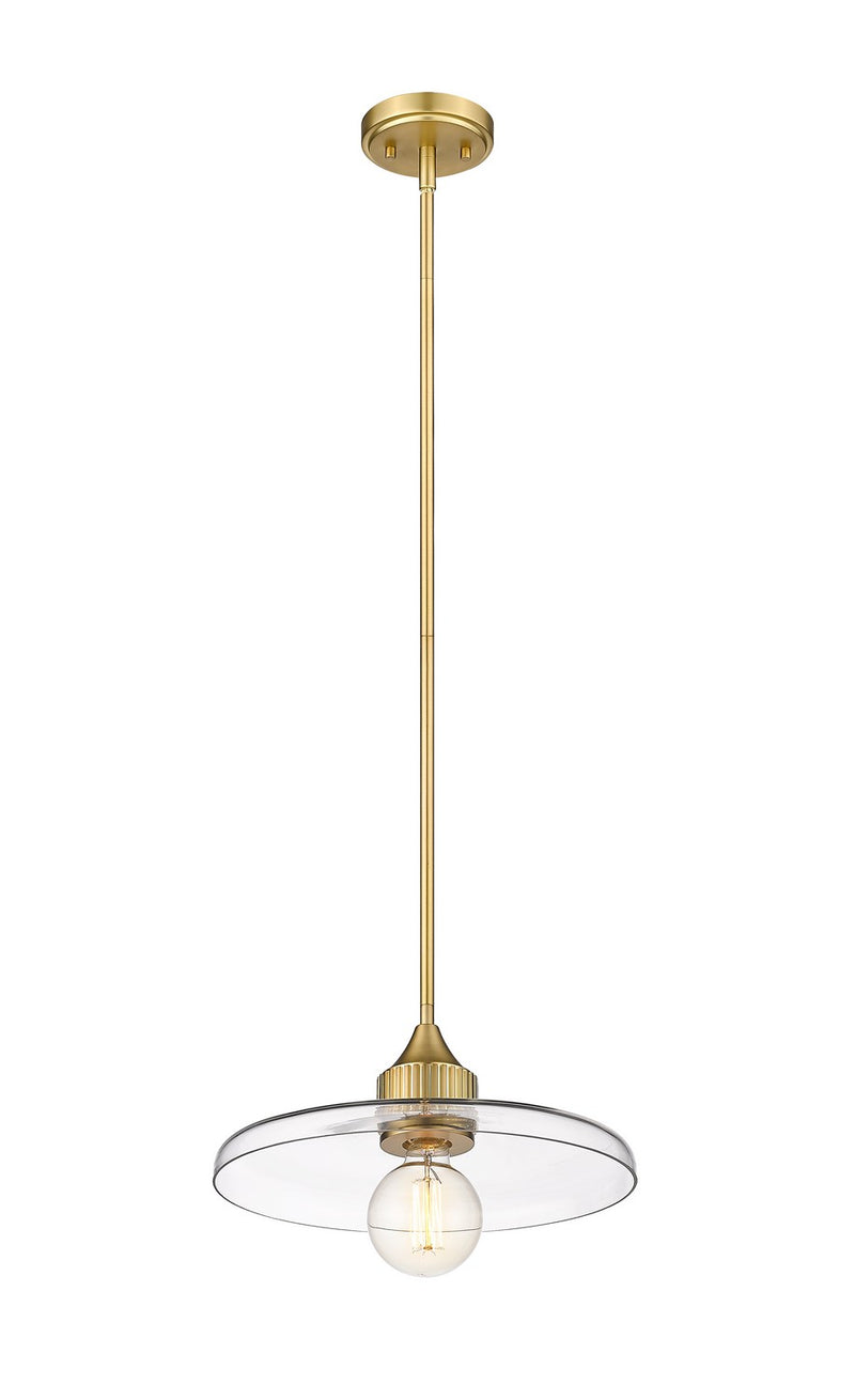 Z-Lite 821P14-OBR One Light Pendant, Olde Brass