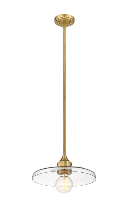 Z-Lite 821P14-OBR One Light Pendant, Olde Brass