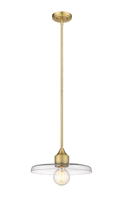 Z-Lite 821P14-OBR One Light Pendant, Olde Brass