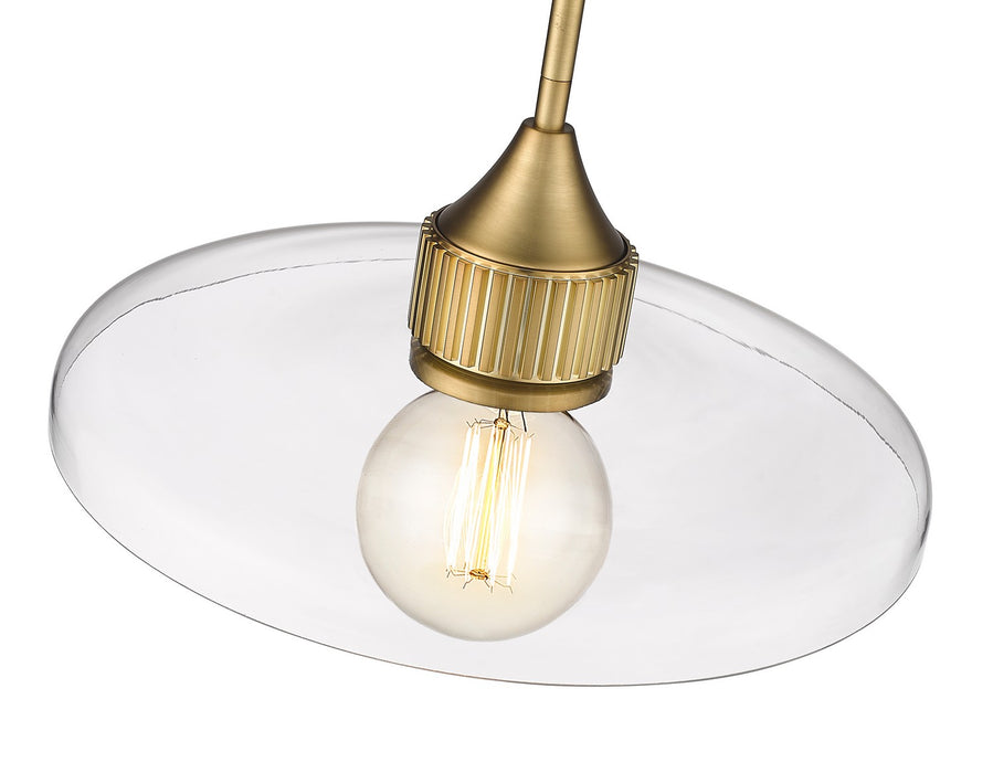 Z-Lite 821P14-OBR One Light Pendant, Olde Brass