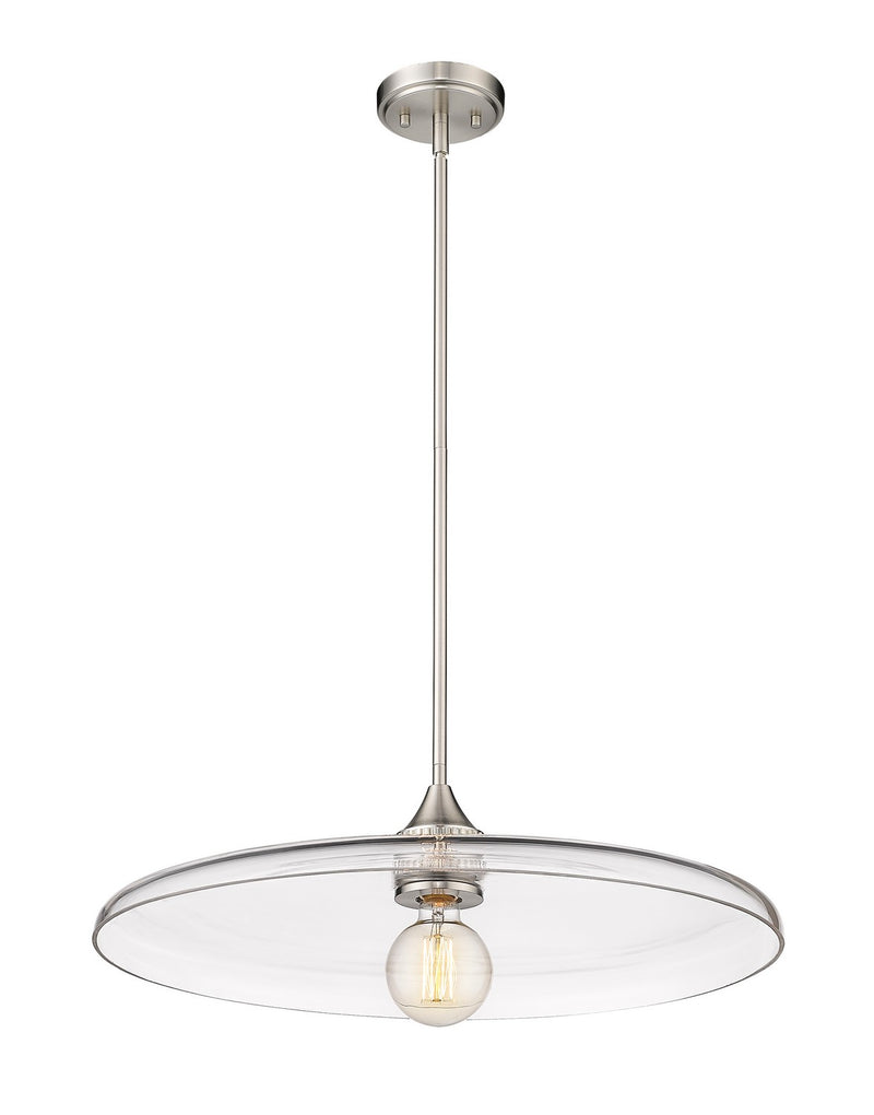 Z-Lite 821P24-BN One Light Pendant, Brushed Nickel