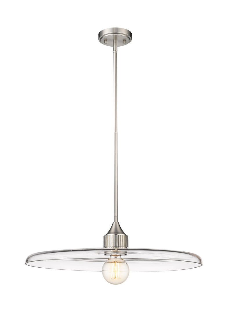Z-Lite 821P24-BN One Light Pendant, Brushed Nickel