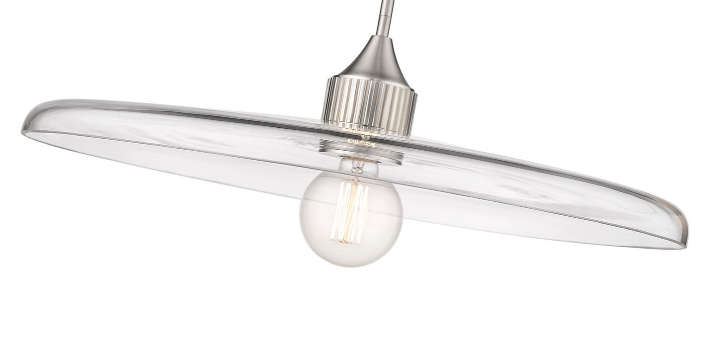 Z-Lite 821P24-BN One Light Pendant, Brushed Nickel