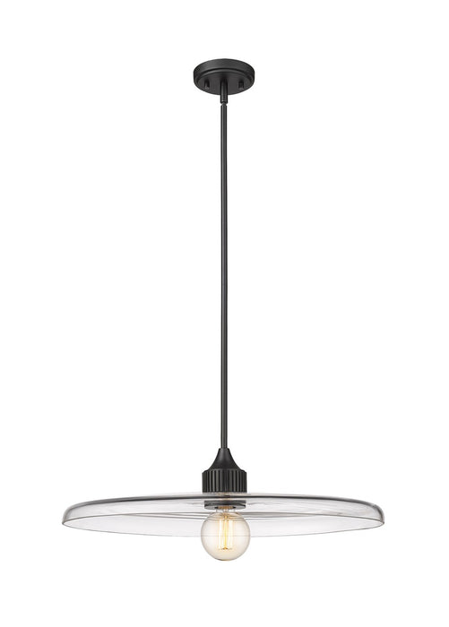 Z-Lite 821P24-MB One Light Pendant, Matte Black