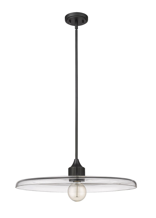 Z-Lite 821P24-MB One Light Pendant, Matte Black