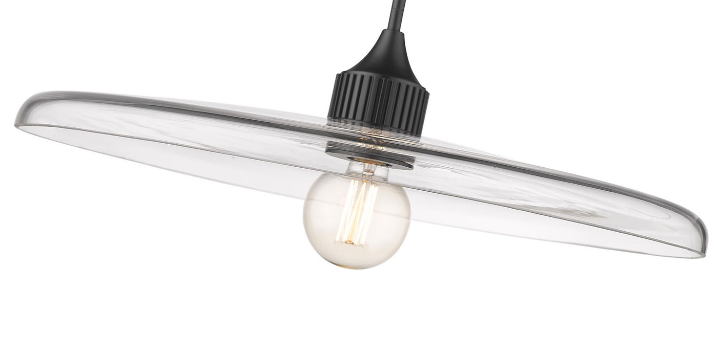 Z-Lite 821P24-MB One Light Pendant, Matte Black