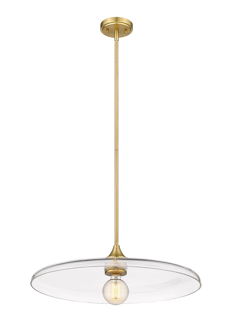 Z-Lite 821P24-OBR One Light Pendant, Olde Brass