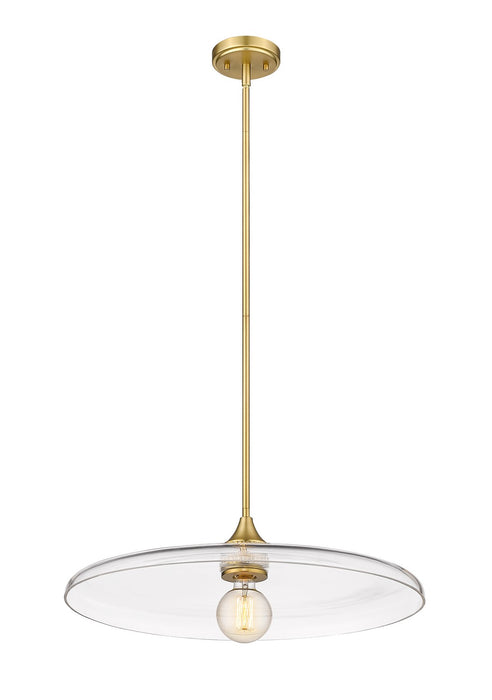 Z-Lite 821P24-OBR One Light Pendant, Olde Brass