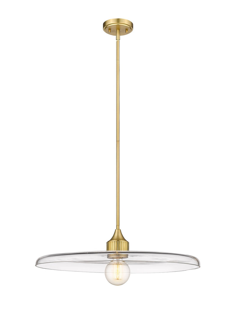 Z-Lite 821P24-OBR One Light Pendant, Olde Brass