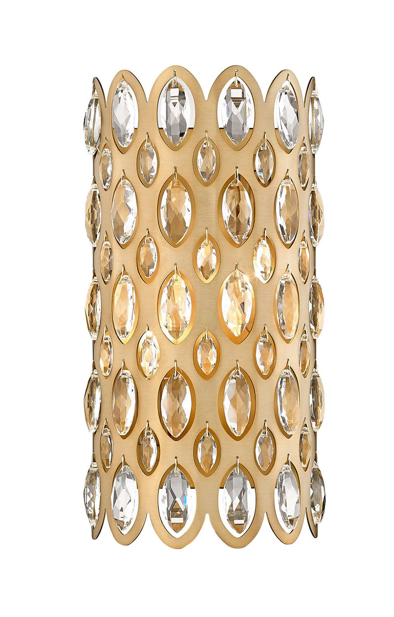 Z-Lite 822-2S-HB Two Light Wall Sconce, Heirloom Brass
