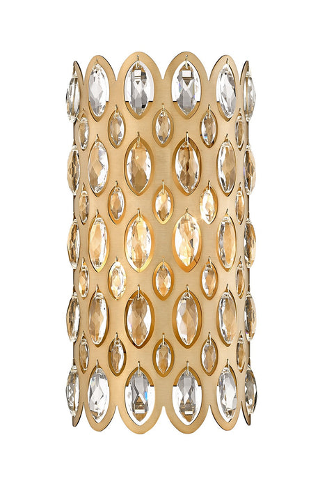 Z-Lite 822-2S-HB Two Light Wall Sconce, Heirloom Brass
