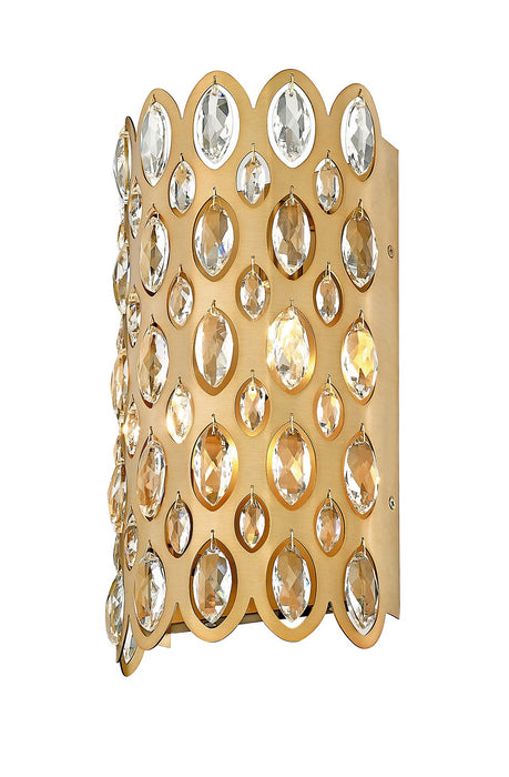 Z-Lite 822-2S-HB Two Light Wall Sconce, Heirloom Brass