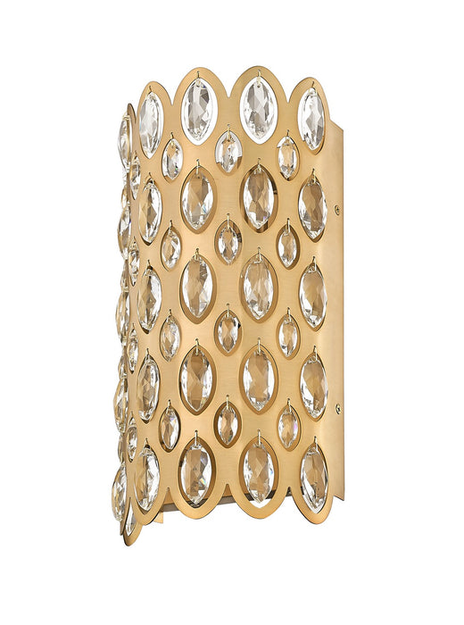 Z-Lite 822-2S-HB Two Light Wall Sconce, Heirloom Brass
