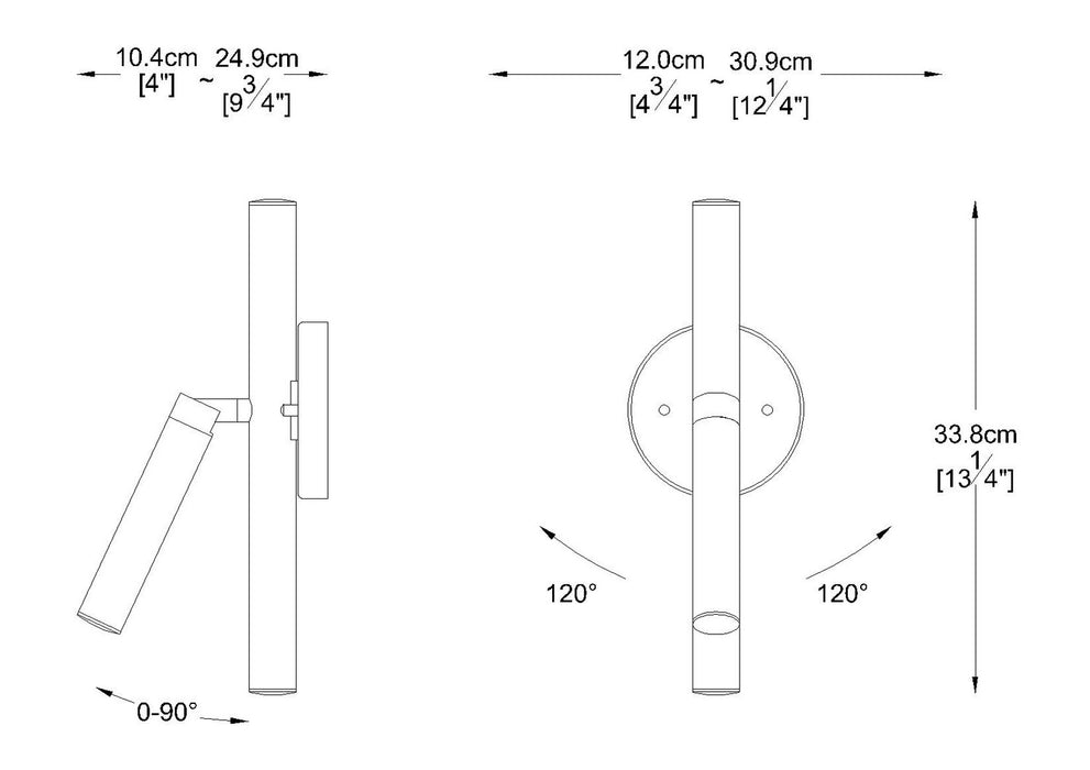 Z-Lite 917-3S-BN-LED LED Wall Sconce, Brushed Nickel