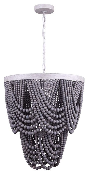 Canarm ICH1033A05BGY18 Five Light Chandelier, Gray