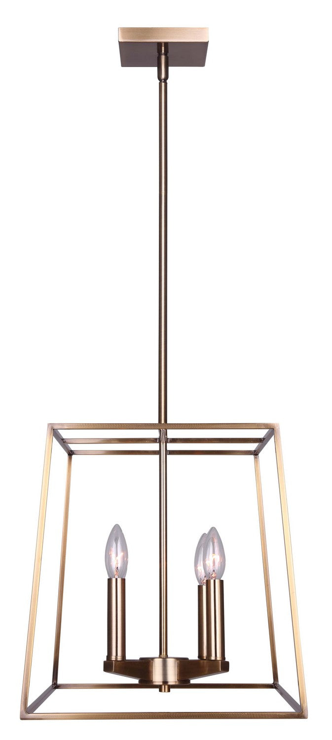 Canarm ICH1034A04GD14 Four Light Chandelier, Gold