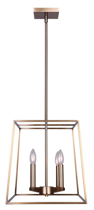 Canarm ICH1034A04GD14 Four Light Chandelier, Gold