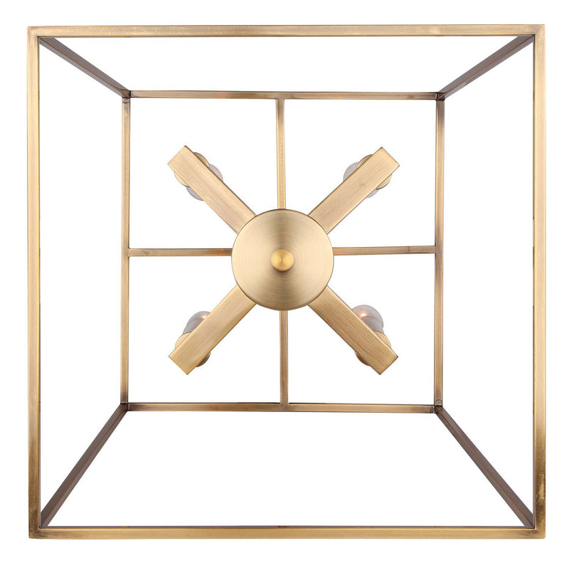 Canarm ICH1034A04GD14 Four Light Chandelier, Gold