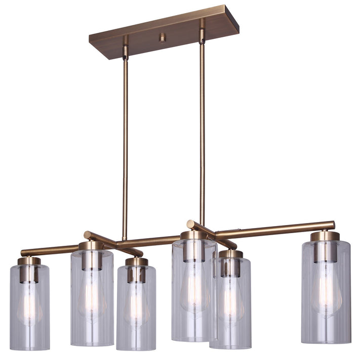 Canarm ICH671B06GD Six Light Chandelier, Gold