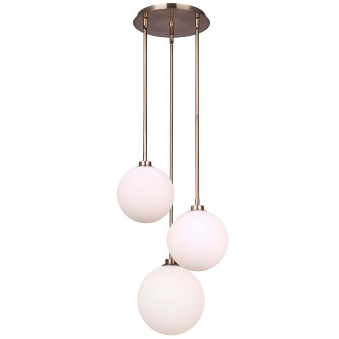 Canarm IPL1032A03GD Three Light Pendant, Gold