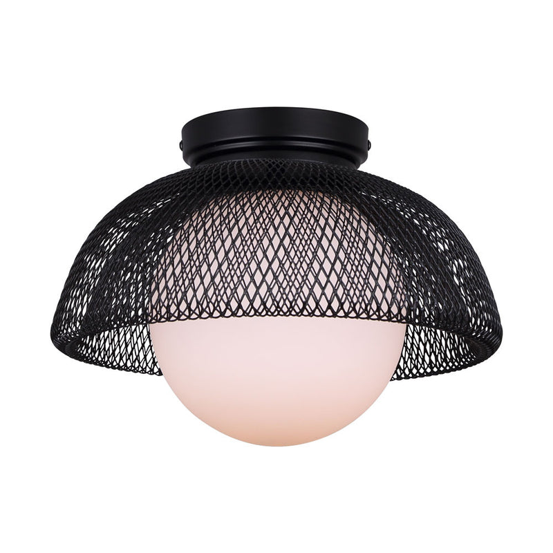 Canarm IPL2028B01BK One Light Pendant, Matte Black